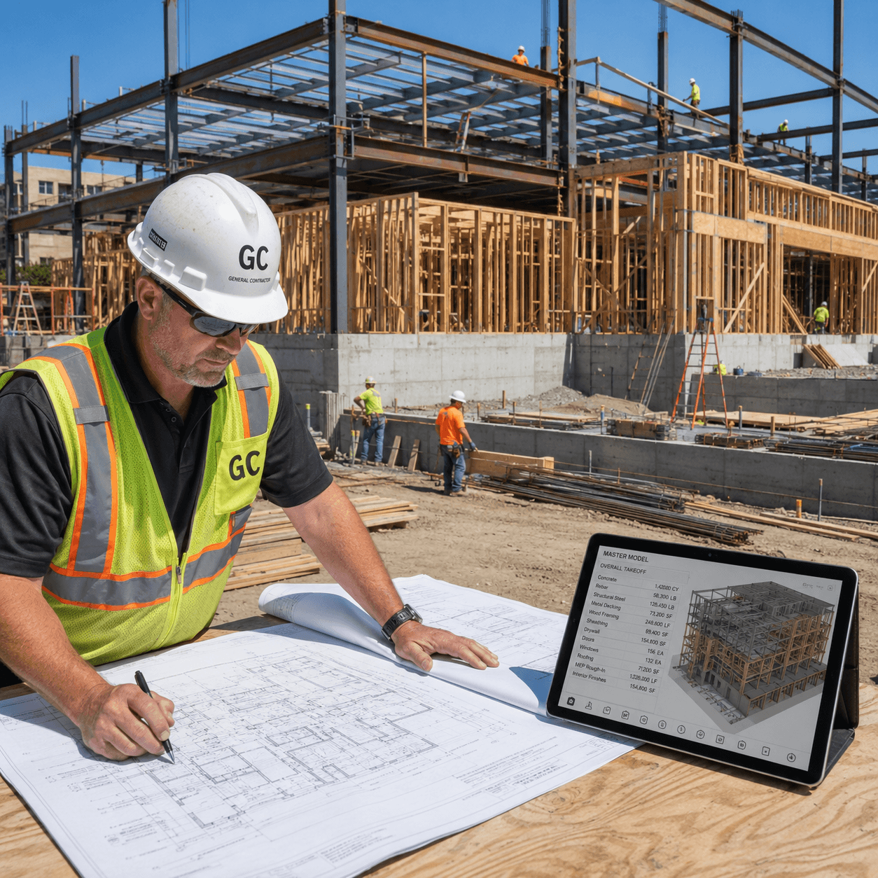 General contractor quantity takeoffs for commercial and residential projects.
